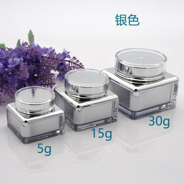 storage bottles & jars 5g-30g cosmetic makeup container empty refillable series silver white rose gold lid square bottle cream jar
storage bottles & jars 5g-30g cosmetic makeup container empty refillable series silver white rose gold lid square bottle cream jar