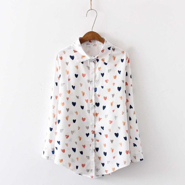 women's blouses & shirts blouse women summer autumn long sleeve shirt turn down collar heart print korean casual white camisas mujer
women's blouses & shirts blouse women summer autumn long sleeve shirt turn down collar heart print korean casual white camisas mujer