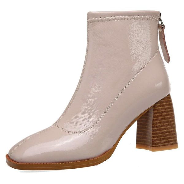 boots classic back zipper ankle woman 2021 autumn winter genuine leather high heels shoes office lady retro, Black
boots classic back zipper ankle woman 2021 autumn winter genuine leather high heels shoes office lady retro, Black