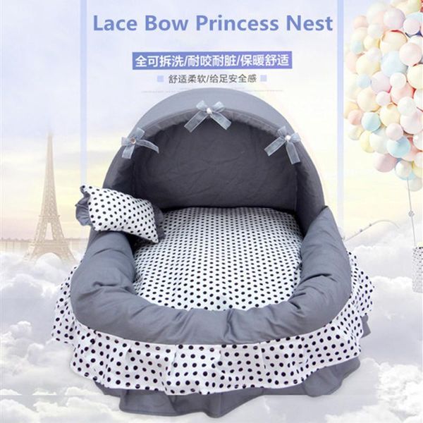 machine washable pet bed soft comfortable lace bow princess kennel for small medium large dog cat non slip durable pet nest
machine washable pet bed soft comfortable lace bow princess kennel for small medium large dog cat non slip durable pet nest