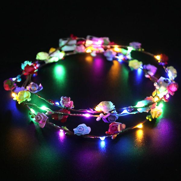 party decoration glow in the dark led light up flower hairband garland wedding glowing crown headband girl birthday christmas
party decoration glow in the dark led light up flower hairband garland wedding glowing crown headband girl birthday christmas
