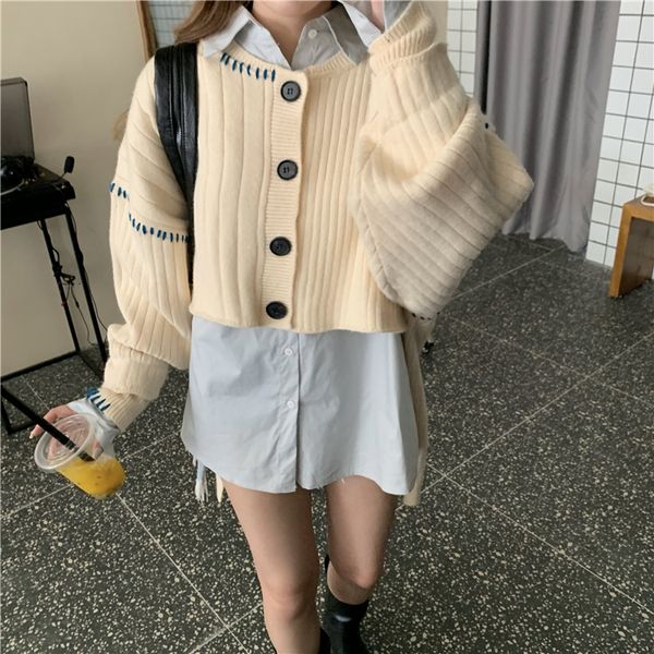 2021 new autumn and winter korea retro solid slim loose irregular design sweater shirt suit two piece set women mcqg, Gray
2021 new autumn and winter korea retro solid slim loose irregular design sweater shirt suit two piece set women mcqg, Gray