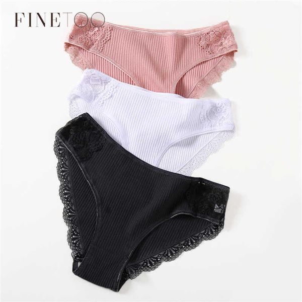 women's panties finetoo cotton lace underwear solid color briefs for women -xl underpants comfortable female lingerie, Black;white
women's panties finetoo cotton lace underwear solid color briefs for women -xl underpants comfortable female lingerie, Black;white