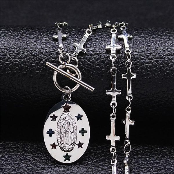 pendant necklaces catholic virgin cross stainless steel small necklace for women silver color jewelry collares nxs05
pendant necklaces catholic virgin cross stainless steel small necklace for women silver color jewelry collares nxs05