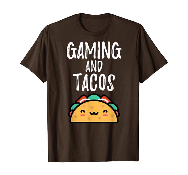 gaming and tacos funny player gamer youth cute games gift t-shirt, White;black 
gaming and tacos funny player gamer youth cute games gift t-shirt, White;black