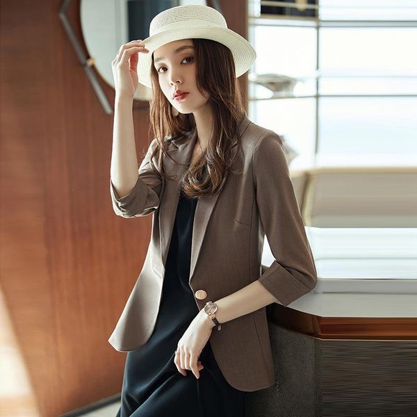 women's suits & blazers coffee suit coat small spring and autumn leisure 2021 summer thin middle sleeve 3 / 4, White;black
women's suits & blazers coffee suit coat small spring and autumn leisure 2021 summer thin middle sleeve 3 / 4, White;black