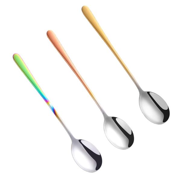 3pcs stainless steel soup spoons long handle scoop serving spoon tableware for home restaurant (golden+rose gold+colorful)
3pcs stainless steel soup spoons long handle scoop serving spoon tableware for home restaurant (golden+rose gold+colorful)