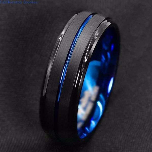 wedding rings titanium ring for men.surface black blue groove inside face stainless steel ring.highlight man temperament light luxury, Slivery;golden
wedding rings titanium ring for men.surface black blue groove inside face stainless steel ring.highlight man temperament light luxury, Slivery;golden
