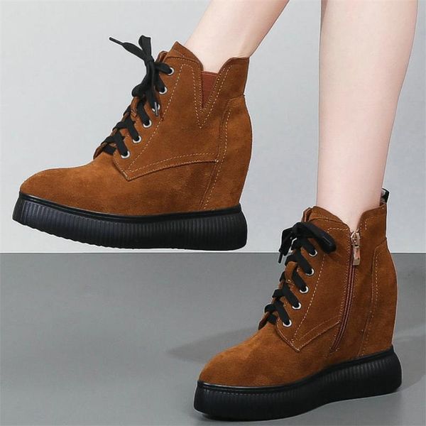 boots fashion sneakers women cow leather wedges high heel ankle female pointed toe platform pumps shoes casual, Black
boots fashion sneakers women cow leather wedges high heel ankle female pointed toe platform pumps shoes casual, Black