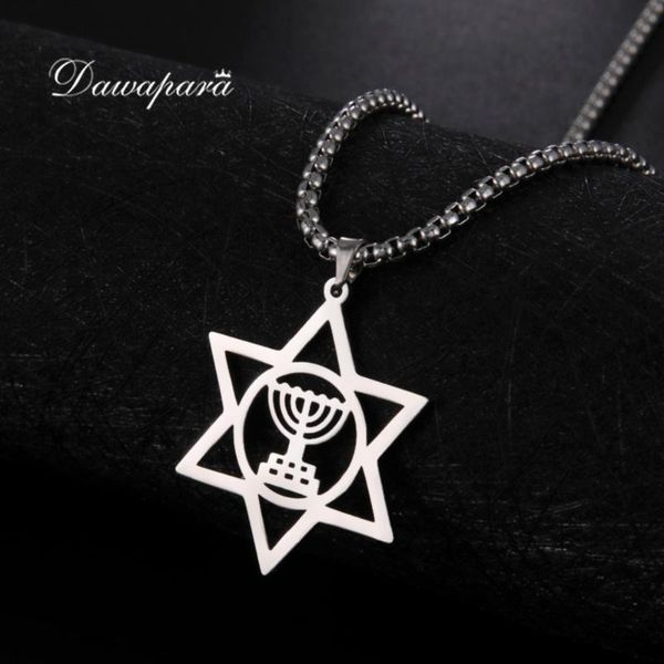 pendant necklaces dawapara star of david menorah jewish jewelery religious necklace israel faith lamp hanukkah stainless steel jewelry, Silver
pendant necklaces dawapara star of david menorah jewish jewelery religious necklace israel faith lamp hanukkah stainless steel jewelry, Silver