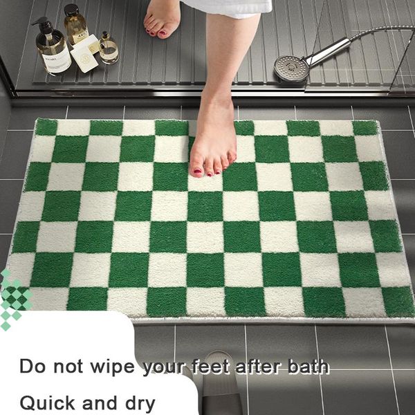 carpets checkerboar bathroom non slip mat thickened flocking rug home decoration entrance door bedroom carpet floor
carpets checkerboar bathroom non slip mat thickened flocking rug home decoration entrance door bedroom carpet floor