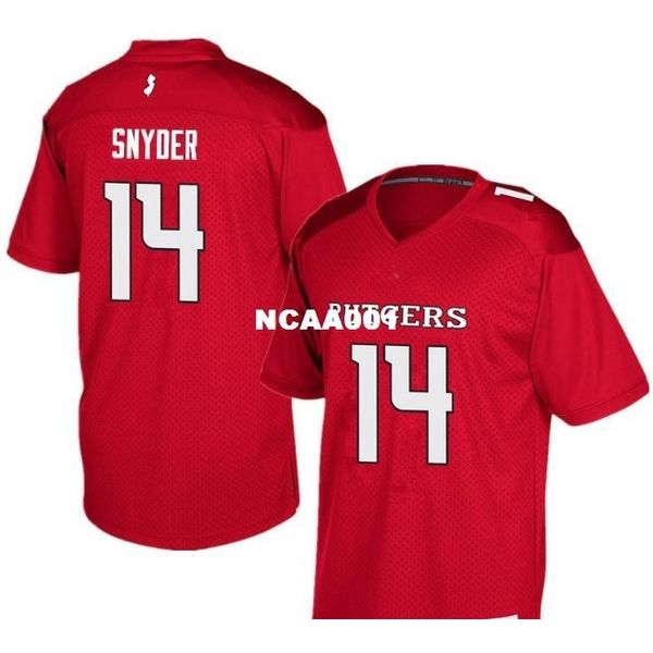001 rutgers scarlet knight snyder #14 real full embroidery college jersey size s-4xl or custom any name or number jersey, Black
001 rutgers scarlet knight snyder #14 real full embroidery college jersey size s-4xl or custom any name or number jersey, Black