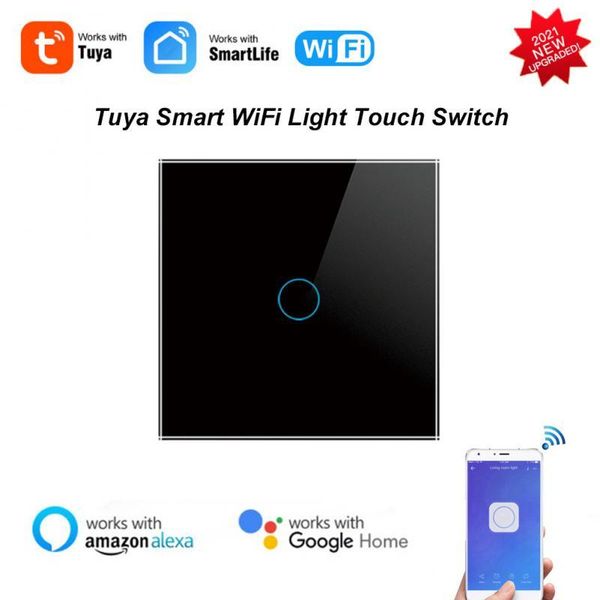 Smart Home Control Tuya WiFi Light Touch Switch Wall Button Life/tuya APP Remote Work With Alexa Google EU Standard