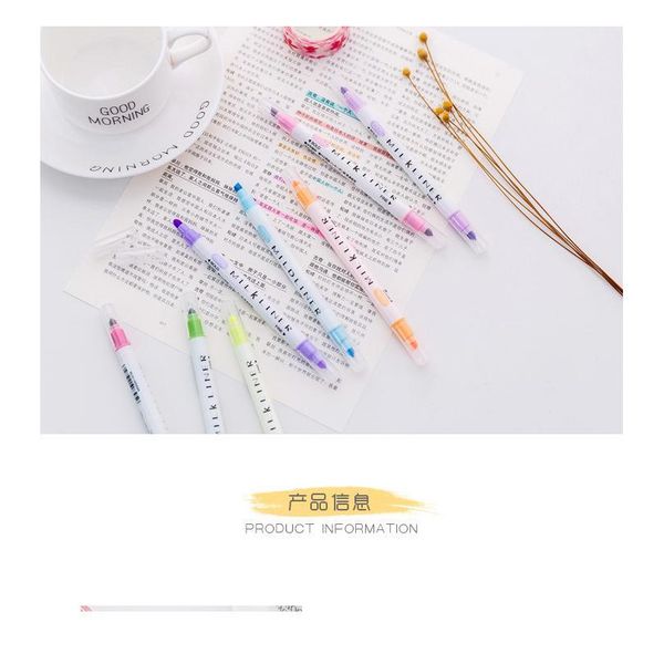 students use 12-color double-head highlighter pen account diary decoration pastel color marker note pen kawaii school jllvvw
students use 12-color double-head highlighter pen account diary decoration pastel color marker note pen kawaii school jllvvw