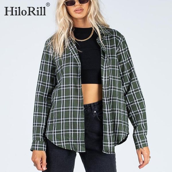 women's blouses & shirts hilorill arrivals plaid blouse women long sleeve casual female shirt turn down collar loose office ladies tuni, White
women's blouses & shirts hilorill arrivals plaid blouse women long sleeve casual female shirt turn down collar loose office ladies tuni, White