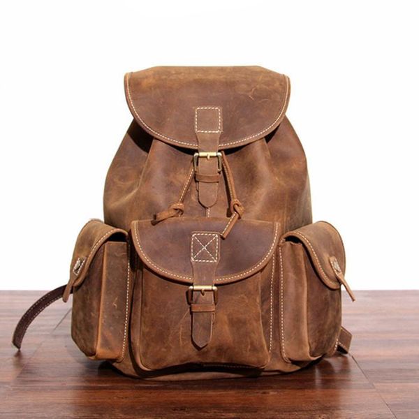 backpack original design handmade vintage genuine leather men bag casual 14" lapluxury natural crazy horse men's
backpack original design handmade vintage genuine leather men bag casual 14" lapluxury natural crazy horse men's