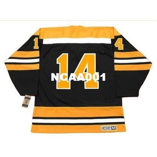 668s #14 garnet "ace" bailey boston bruins 1970 ccm vintage away hockey jersey or custom any name or number retro jersey, Black
668s #14 garnet "ace" bailey boston bruins 1970 ccm vintage away hockey jersey or custom any name or number retro jersey, Black