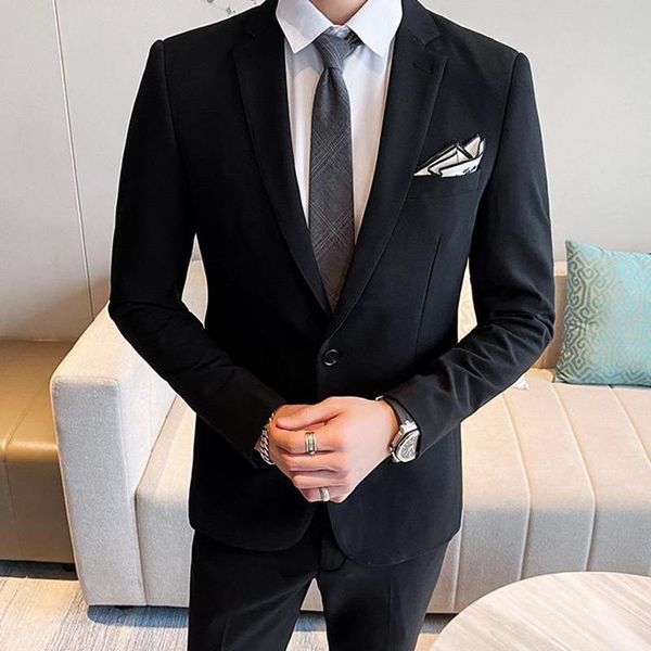 men's suits & blazers 2021 spring tailor made fashion black men slim fit groom tuxedo for wedding casual party male clothing (jacket+pa, White;black
men's suits & blazers 2021 spring tailor made fashion black men slim fit groom tuxedo for wedding casual party male clothing (jacket+pa, White;black