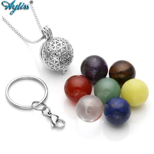 keychains ayliss wholesale locket pendant essential oil diffuser keychain 5 lava stone/7 chakra bead stainless steel key ring, Silver
keychains ayliss wholesale locket pendant essential oil diffuser keychain 5 lava stone/7 chakra bead stainless steel key ring, Silver