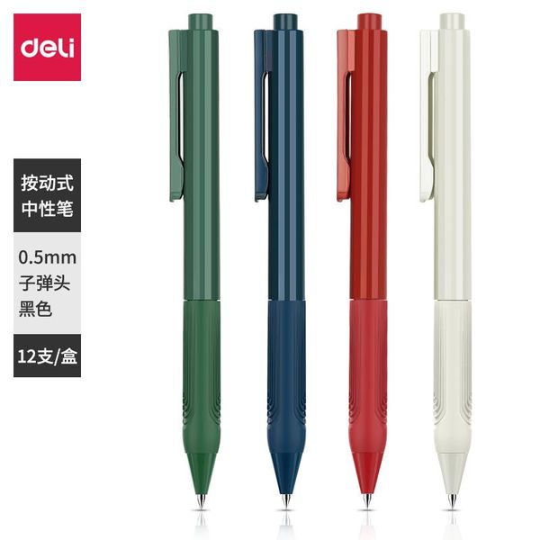 deli gel pen retractable 0.5mm fine point black pens high grade smooth writing for office and school supplies stationery
deli gel pen retractable 0.5mm fine point black pens high grade smooth writing for office and school supplies stationery