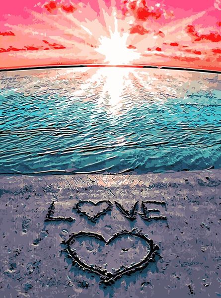 paintings diy oil paint by numbers kit pictures set gift coloring canvas wall set, beach love paintwork with brushes
paintings diy oil paint by numbers kit pictures set gift coloring canvas wall set, beach love paintwork with brushes