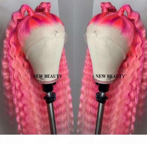 new pink color loose curly synthetic lace front wigs pre plucked perruque frontal brazilian wig for black women bleached knots
new pink color loose curly synthetic lace front wigs pre plucked perruque frontal brazilian wig for black women bleached knots