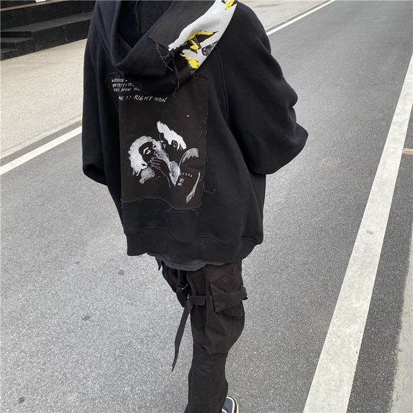 fashiondemon special price / erd melancholy rich second generation pasted cloth little girl couple printing plush hoodie loose sweater, Black
fashiondemon special price / erd melancholy rich second generation pasted cloth little girl couple printing plush hoodie loose sweater, Black