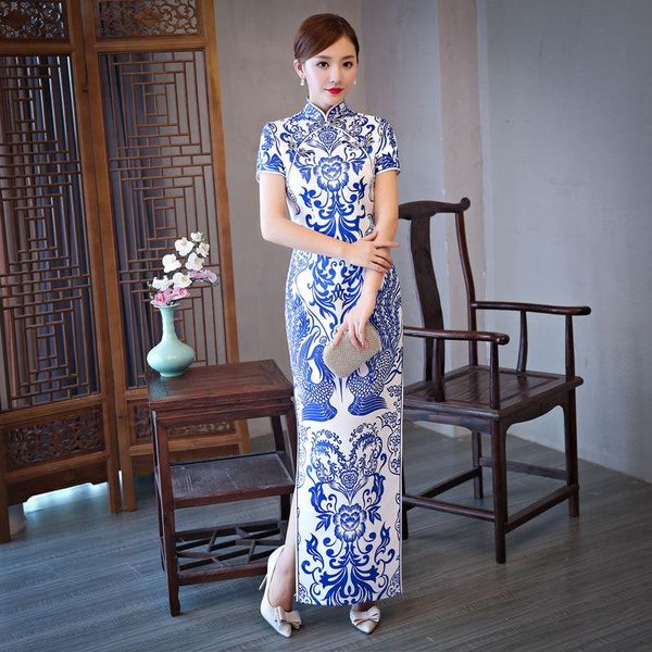 blue and white porcelain satin qipao chinese traditional slim cheongsam vintage button mandarin collar skirt wedding dress ethnic clothing, Red
blue and white porcelain satin qipao chinese traditional slim cheongsam vintage button mandarin collar skirt wedding dress ethnic clothing, Red