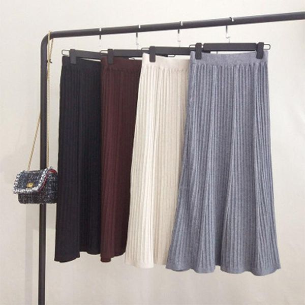 skirts women's skirt 2021 winter fashion solid color long pleated korean version of knitted for beautiful women, Black
skirts women's skirt 2021 winter fashion solid color long pleated korean version of knitted for beautiful women, Black
