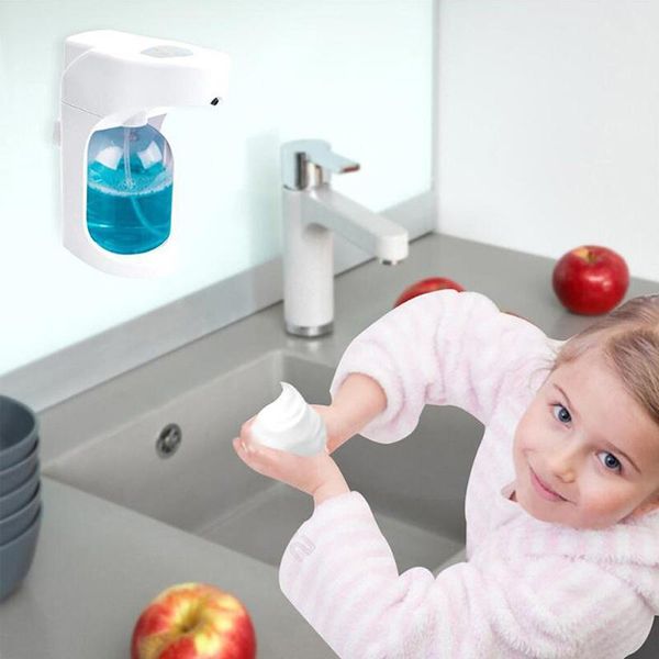 liquid soap dispenser 500ml automatic induction wall mounted touchless foaming hand washing device for kitchen bathroom
liquid soap dispenser 500ml automatic induction wall mounted touchless foaming hand washing device for kitchen bathroom