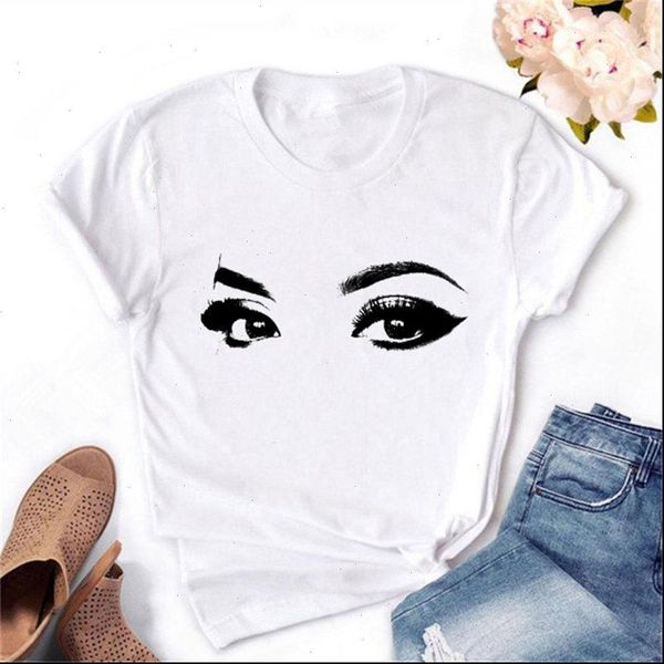 fashion women t shirts graphic shirt eye lashes red lips heart print female tees summer 90s tshirt kawaii short, White
fashion women t shirts graphic shirt eye lashes red lips heart print female tees summer 90s tshirt kawaii short, White