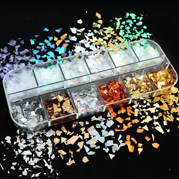 nail glitter 1box sparkle sequins holographic foil flake manicure polish paillette decal for art, Silver;gold
nail glitter 1box sparkle sequins holographic foil flake manicure polish paillette decal for art, Silver;gold
