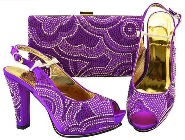 fashion purple women pumps with rhinestone design bag for dress african shoes match handbag set jzs-01, Black
fashion purple women pumps with rhinestone design bag for dress african shoes match handbag set jzs-01, Black