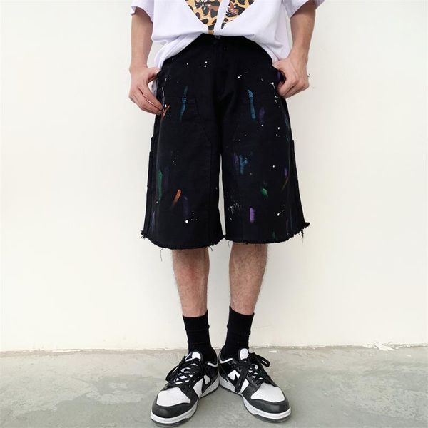 men's jeans harajuku splash ink denim shorts vibe style mens streetwear hip hop edge graffiti five-point women summer 2021, Blue
men's jeans harajuku splash ink denim shorts vibe style mens streetwear hip hop edge graffiti five-point women summer 2021, Blue