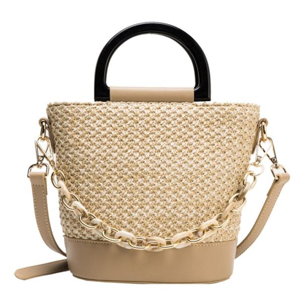 2021 new fashion leather straw bag ladies handbag women's crossbody bag chain bucket
2021 new fashion leather straw bag ladies handbag women's crossbody bag chain bucket