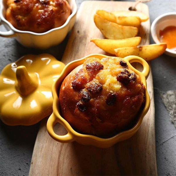 bowls ceramic pumpkin bowl with lid and handle salad fruit soup kitchen microwave oven baking household decorative tableware
bowls ceramic pumpkin bowl with lid and handle salad fruit soup kitchen microwave oven baking household decorative tableware
