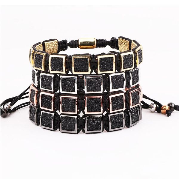 beaded, strands black snake skin leather square charm braided friendship macrame adjustable bracelet men
beaded, strands black snake skin leather square charm braided friendship macrame adjustable bracelet men