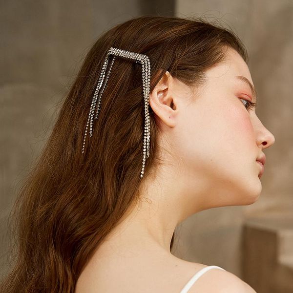 hair clips & barrettes morkopela women three rows rhinestone tassel hairpin luxury crystal headdress with accessories, Golden;silver
hair clips & barrettes morkopela women three rows rhinestone tassel hairpin luxury crystal headdress with accessories, Golden;silver