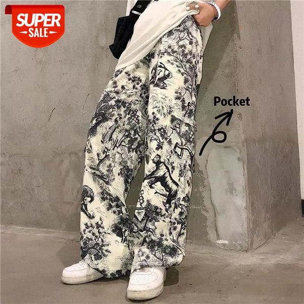 pants women korean vintage ink painting pattern printed straight wide leg pants high waist trousers for men women ropa mujer #1k8o, Black;white
pants women korean vintage ink painting pattern printed straight wide leg pants high waist trousers for men women ropa mujer #1k8o, Black;white