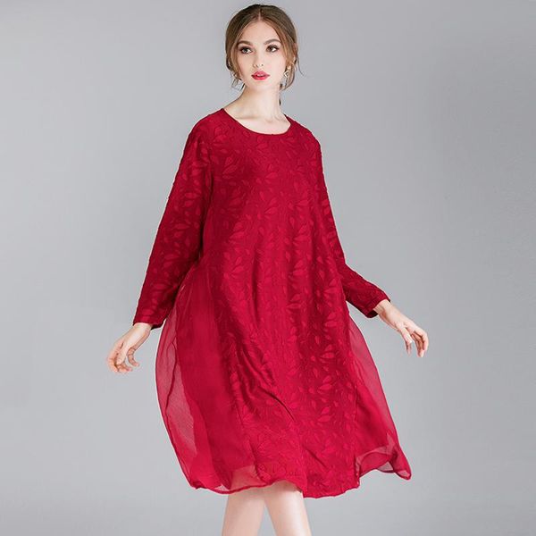 casual dresses 2021 women black chiffon dress plus size spring office lady fashion loose brand party work female red4xl, Black;gray
casual dresses 2021 women black chiffon dress plus size spring office lady fashion loose brand party work female red4xl, Black;gray