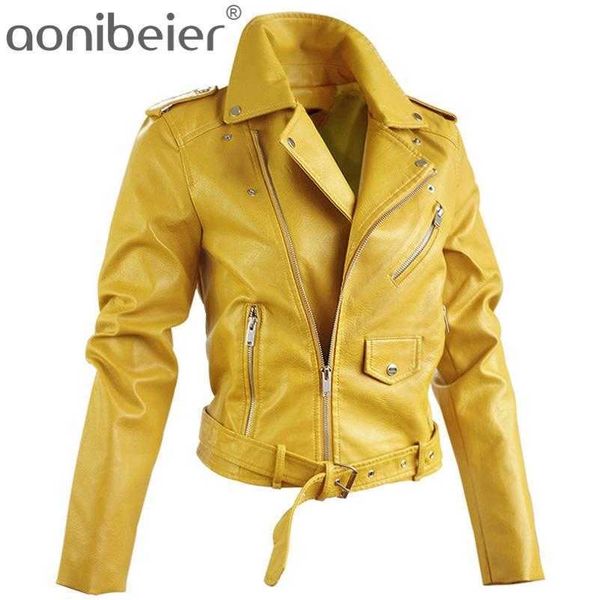 artificial leather jackets autumn street short washed pu jacket zipper basic slim fit women coats outwear 210604, Black
artificial leather jackets autumn street short washed pu jacket zipper basic slim fit women coats outwear 210604, Black