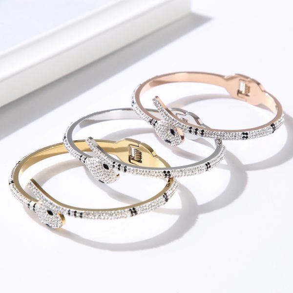bracelet ceramic clay band drill stainless steel animal zodiac titanium girl snake shaped open, Golden;silver
bracelet ceramic clay band drill stainless steel animal zodiac titanium girl snake shaped open, Golden;silver