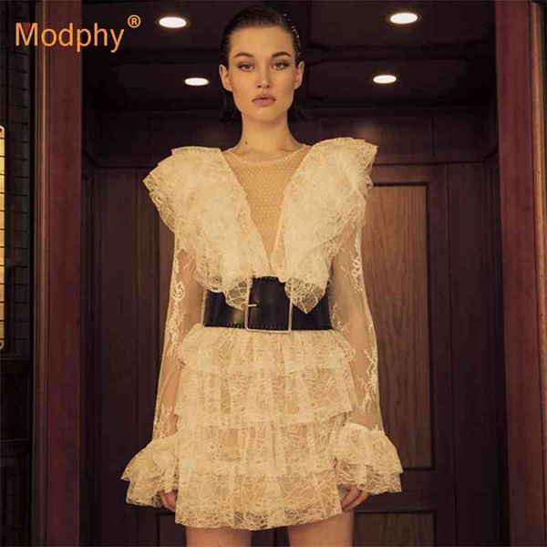 spring lace dress women's belt trumpet long-sleeved ruffled a-line female party clothing 210527, Black;gray
spring lace dress women's belt trumpet long-sleeved ruffled a-line female party clothing 210527, Black;gray