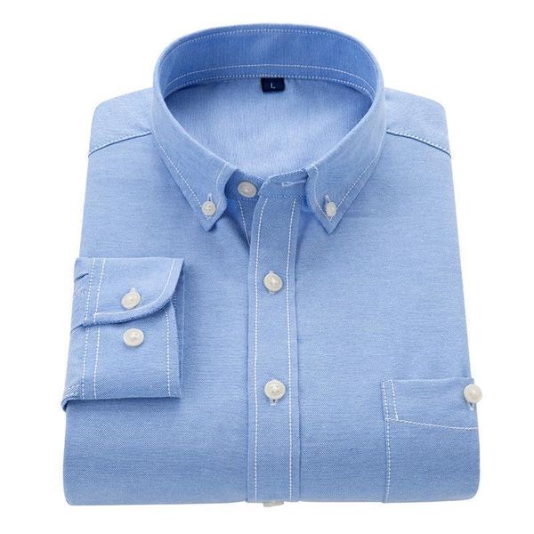 men with long mouwen effen oxford shirt england style single pocket regular-fit button down shirts for man 2021 purchase, White;black
men with long mouwen effen oxford shirt england style single pocket regular-fit button down shirts for man 2021 purchase, White;black
