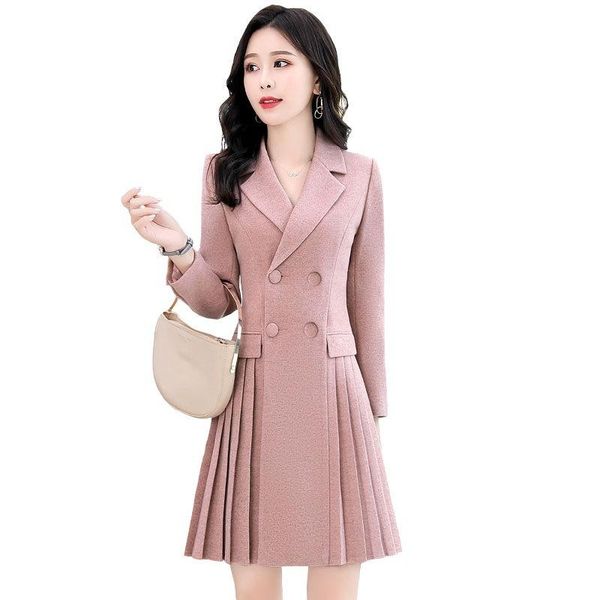 casual dresses autumn and winter fashion pleated dress women's long section formal occasion high waist long-sleeved woolen, Black;gray
casual dresses autumn and winter fashion pleated dress women's long section formal occasion high waist long-sleeved woolen, Black;gray