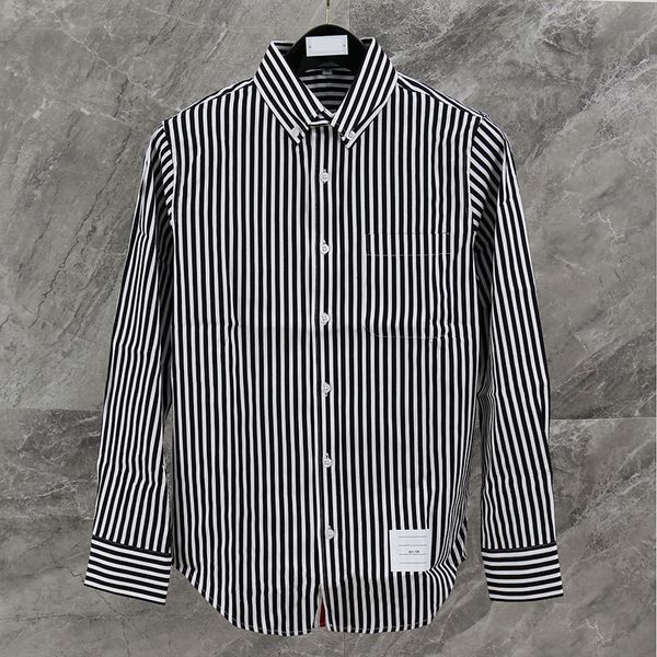 spring summer new classic series black white stripe tb shirt ribbon men's and lovers' shirt cotton women's
spring summer new classic series black white stripe tb shirt ribbon men's and lovers' shirt cotton women's