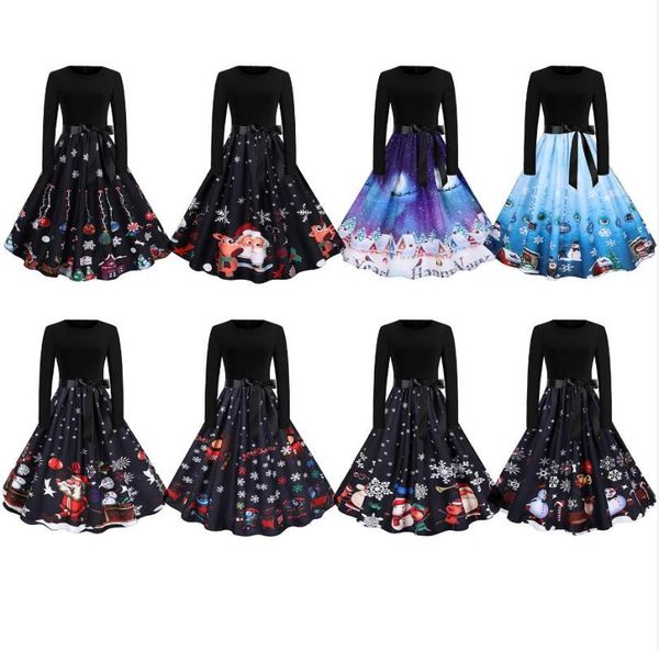 casual dresses christmas women dress long sleeve womens elk snowman printing bowknot low collar splicing present festival gift, Black;gray
casual dresses christmas women dress long sleeve womens elk snowman printing bowknot low collar splicing present festival gift, Black;gray