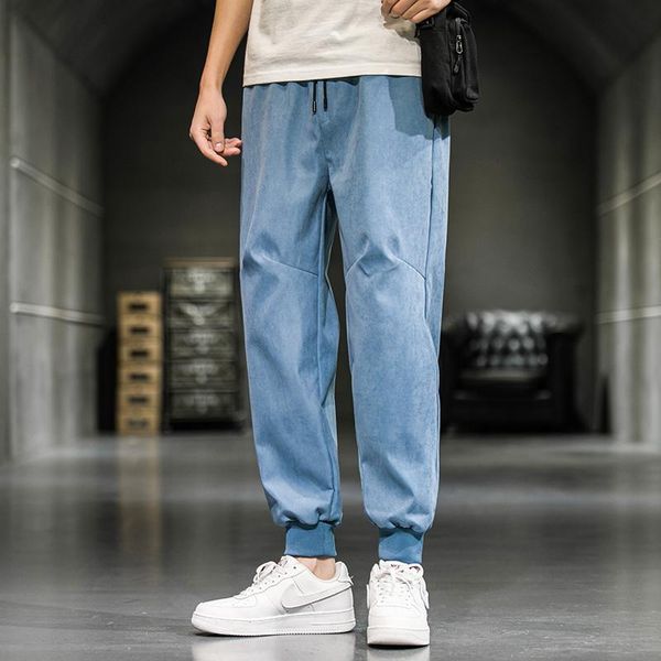 men's casual pants men 2021 spring new blue sweatpants joggers trousers street wear sports pants straight trousers for men, Black
men's casual pants men 2021 spring new blue sweatpants joggers trousers street wear sports pants straight trousers for men, Black