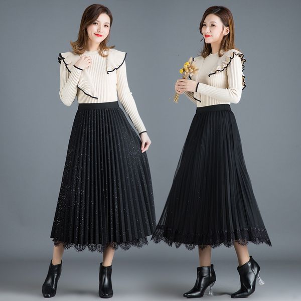 skirts both sid wear knitted golden veet women's medium spring a-word pleated skirt, autumn and winter long skirt, Black
skirts both sid wear knitted golden veet women's medium spring a-word pleated skirt, autumn and winter long skirt, Black