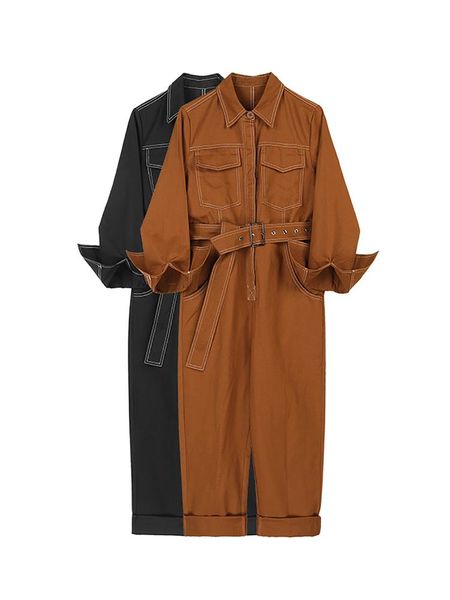 women's jumpsuits & rompers 2021 korean style tooling jumpsuit women spring and autumn high waist slimming casual pants wide leg fashio, Black;white
women's jumpsuits & rompers 2021 korean style tooling jumpsuit women spring and autumn high waist slimming casual pants wide leg fashio, Black;white
